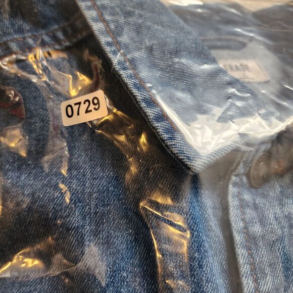 Line of Trade Denim Jacket Mens Large Blue Montana Trucker Vintage Western - Picture 8 of 8